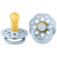 Suzetă cu tetina rotundă Bibs Boheme 220231C Pentru băieți/ 6 luni - 18 luni/ Latex/ Blue