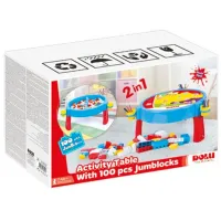 Măsuță cu constructor Dolu Study Time 2In1 Clasic/ Multicolor photo 2
