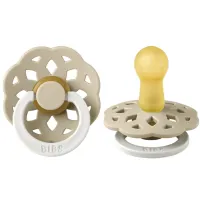 Соска круглая Bibs Boheme GLOW 220255C Унисекс/ 6 месяцев - 18 месяцев/ Латекс/ Ваниль