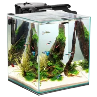 Acvariu Aquael Fish&Shrimp Set Duo 49 l/ Transparent