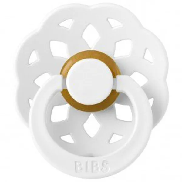 Suzetă cu tetina rotundă Bibs Boheme 220211C Unisex/ 6 luni - 18 luni/ Latex/ White photo 2