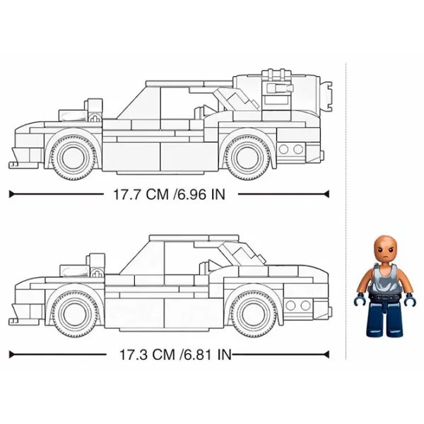 Конструктор Sluban Street Racer Автомобиль/ Черный photo 5