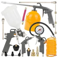 Набор пневматических инструментов Powermat PM-ZNP-18T ПВХ/ 18