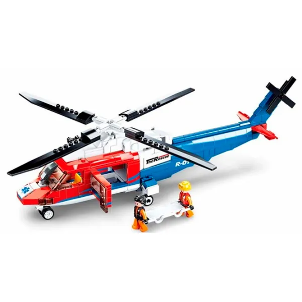 Constructor Sluban Rescue Helicopter Elicopter/ Multicolor photo 3