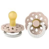 Suzetă cu tetina rotundă Bibs Boheme 210256C Pentru fetițe/ 0 luni - 6 luni/ Latex/ Blush Pink