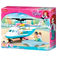 Конструктор Sluban Helicopter Классический/ Розовый