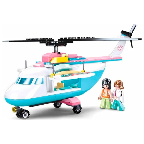 Конструктор Sluban Helicopter Классический/ Розовый photo 2