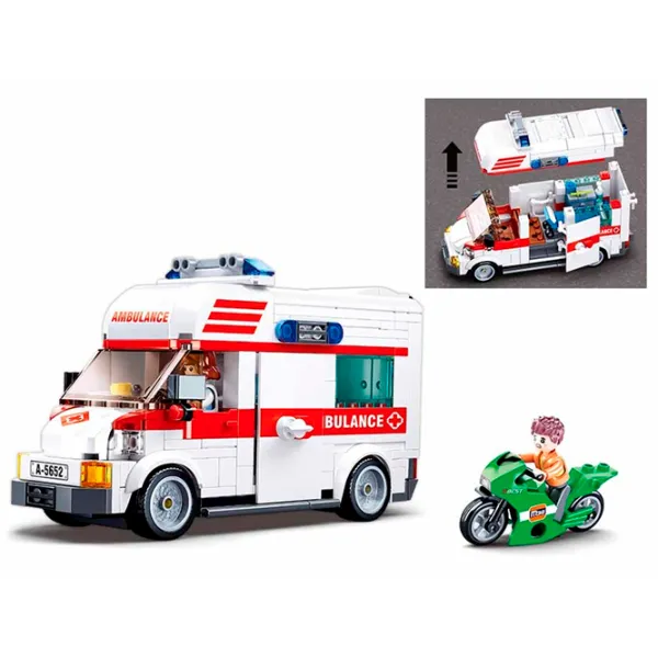 Конструктор Sluban Ambulance Классический/ Разноцветный photo 4