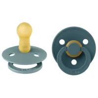 Suzetă cu tetina rotundă Bibs Colour 120432 Unisex/ 6 luni - 18 luni/ Latex/ Island Sea