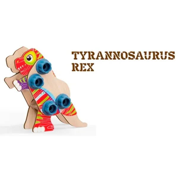 Конструктор Quercetti Wood Dino Классический/ Разноцветный photo 8