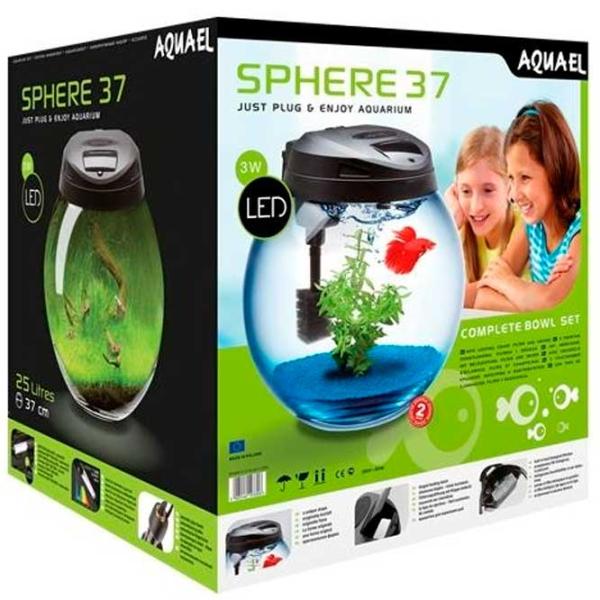 Аквариум Aquael Bowl Sphere 45 45 л/ Черный photo 3