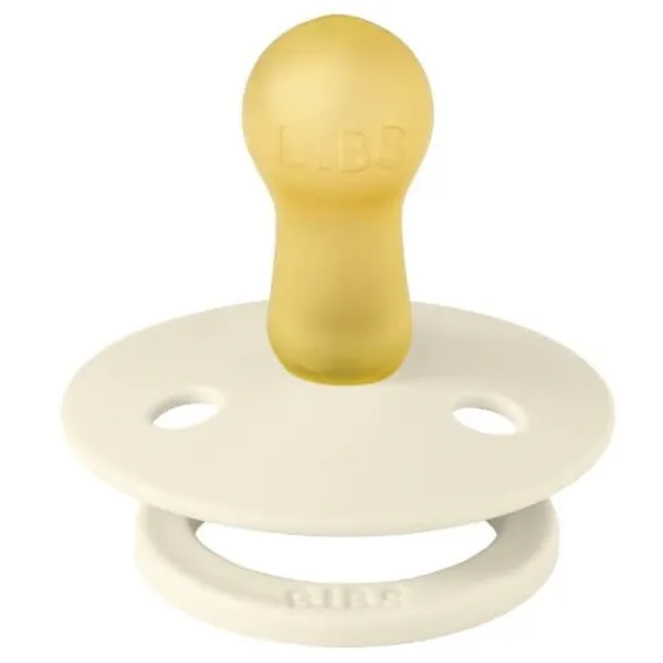 Suzetă cu tetina rotundă Bibs Colour 120358 Pentru fetițe/ 6 luni - 18 luni/ Latex/ Ivory photo 3