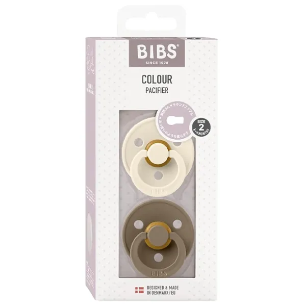 Suzetă cu tetina rotundă Bibs Colour 120358 Pentru fetițe/ 6 luni - 18 luni/ Latex/ Ivory photo 4