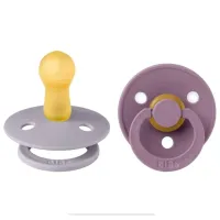 Соска круглая Bibs Colour 120405 Для девочек/ 6 месяцев - 18 месяцев/ Латекс/ Ископаемый серый