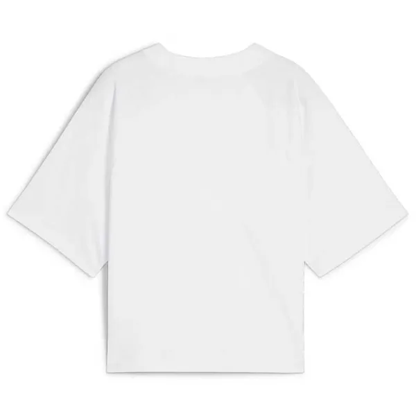 Tricou pentru femei Puma Play Loud Classics Relaxed Tee 100% bumbac/ White photo 2