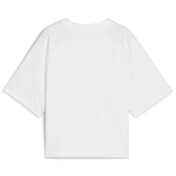 Tricou pentru femei Puma Play Loud Classics Relaxed Tee 100% bumbac/ White photo 2