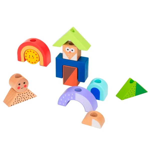 Конструктор Tooky Toy Пирамидки на балланс Классический/ Разноцветный photo 8