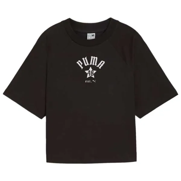 Tricou pentru femei Puma Play Loud Classics Relaxed Tee 100% bumbac/ Black photo 1