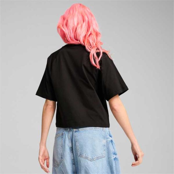 Tricou pentru femei Puma Play Loud Classics Relaxed Tee 100% bumbac/ Black photo 4