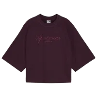 Футболка для женщин Puma Classics + Oversized Tee 100% хлопок/ Бордовый