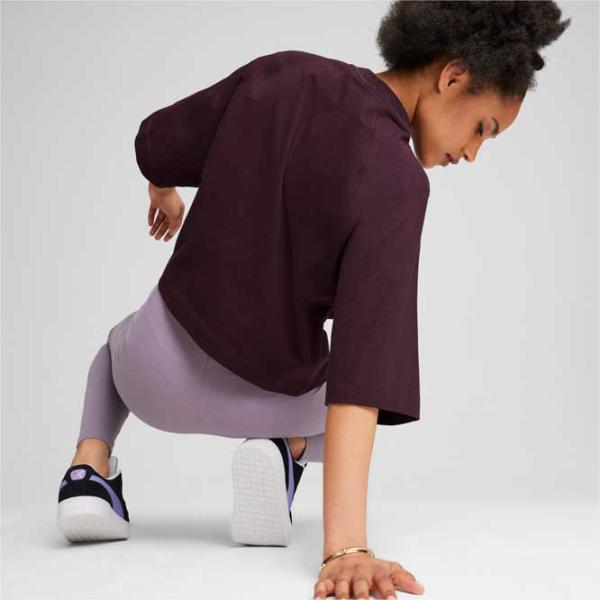 Футболка для женщин Puma Classics + Oversized Tee 100% хлопок/ Бордовый photo 4