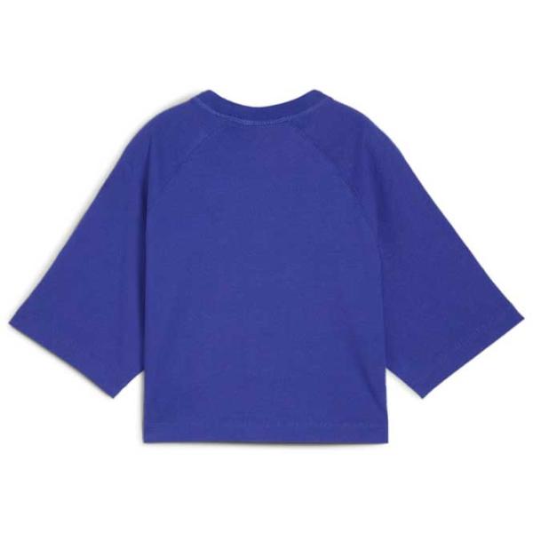 Tricou pentru femei Puma Classics + Oversized Tee 100% bumbac/ Blue photo 2