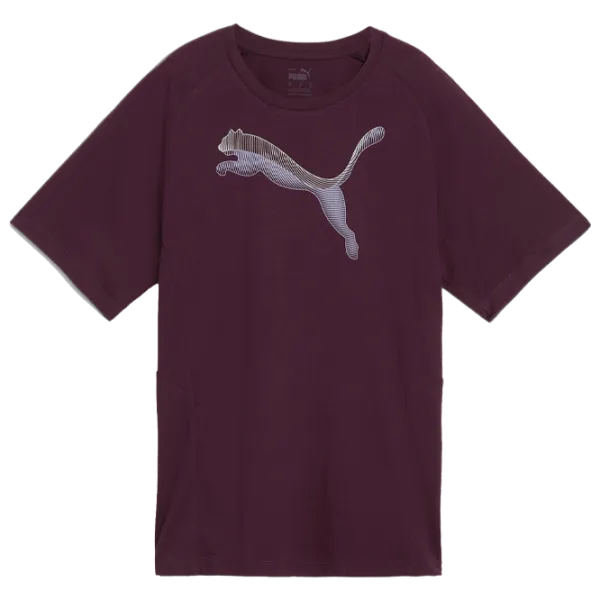 Tricou pentru femei Puma Evostripe Tee 35% vâscoză/ Bordo photo 1