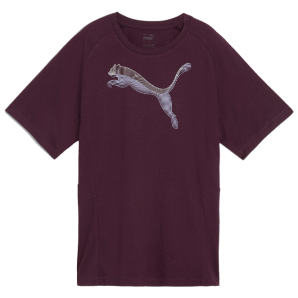 Tricou pentru femei Puma Evostripe Tee 35% vâscoză/ Bordo photo 1