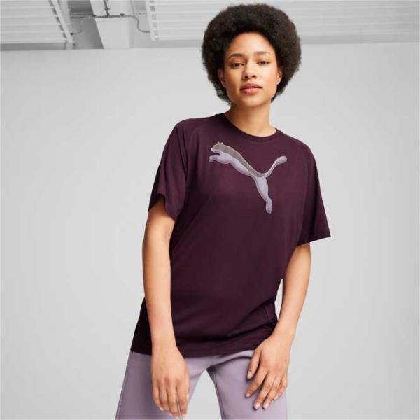 Tricou pentru femei Puma Evostripe Tee 35% vâscoză/ Bordo photo 3
