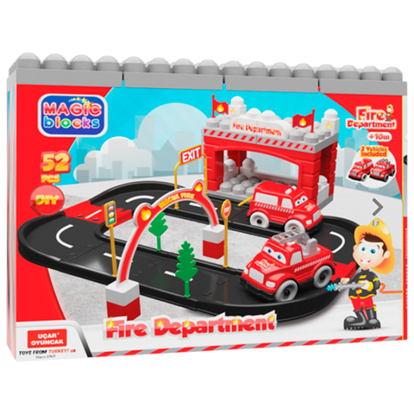 Constructor Ucar Toys Fire Depatment Clasic/ Multicolor photo 1