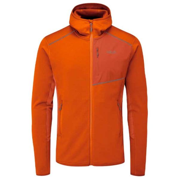 Jachetă pentru bărbați Rab Mid Hoody Firecracker Semi-sezon/ Orange photo 1