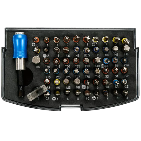 Набор бит Yato YT04624 Количество в наборе - 59 photo 1