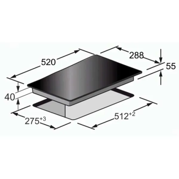 Plită încorporabilă cu inducție Kaiser KCT 3726 FI Vitroceramică/ White photo 4
