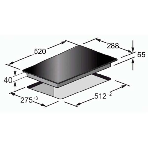 Plită încorporabilă cu inducție Kaiser KCT 3726 FI Vitroceramică/ White photo 4