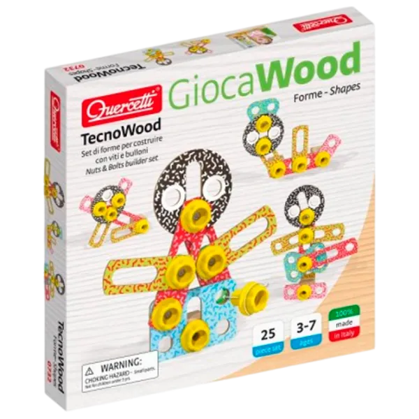Constructor Quercetti Tecno Wood Clasic/ Multicolor photo 1