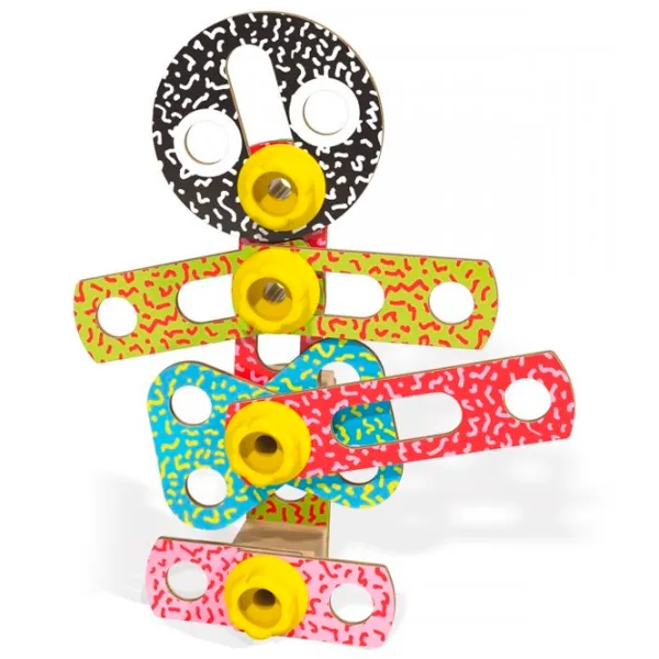 Constructor Quercetti Tecno Wood Clasic/ Multicolor photo 2