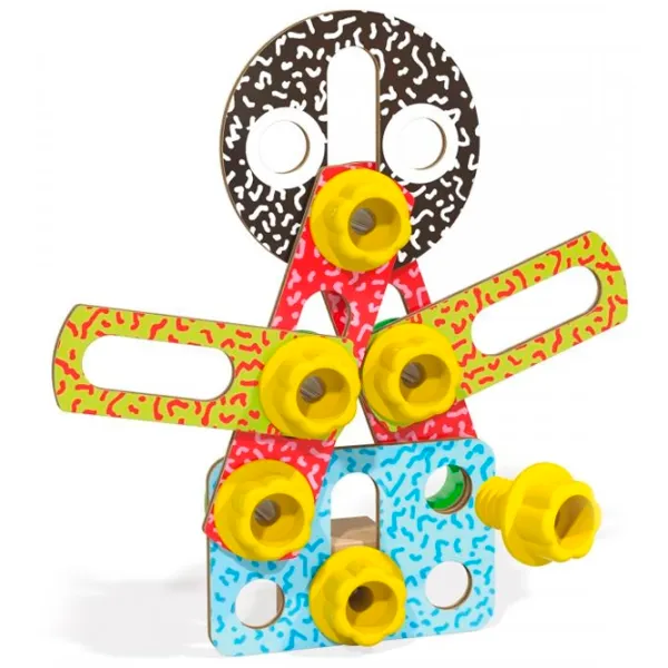 Constructor Quercetti Tecno Wood Clasic/ Multicolor photo 5