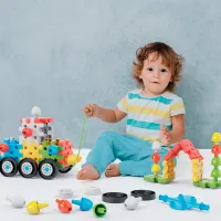 Constructor Quercetti Jumbo Peggy Vehicles Transport/ Multicolor photo 5
