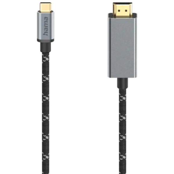 Кабель видео Hama USB Type-C + HDMI 1.5 м/ Черный photo 1