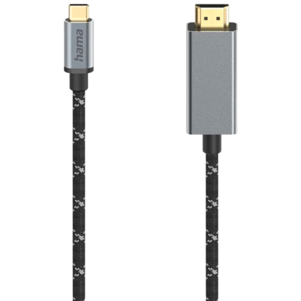 Кабель видео Hama USB Type-C + HDMI 1.5 м/ Черный photo 1