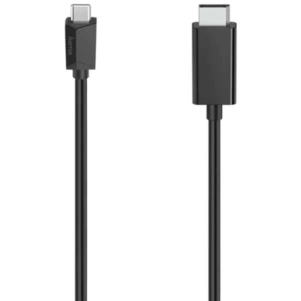 Cablu video Hama USB Type-C + DisplayPort 1.5 m/ Black photo 1