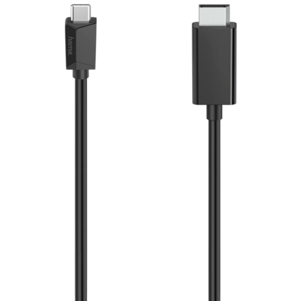 Cablu video Hama USB Type-C + DisplayPort 1.5 m/ Black photo 1