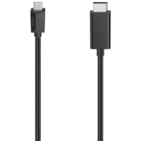 Кабель видео Hama USB Type-C + DisplayPort 1.5 м/ Черный