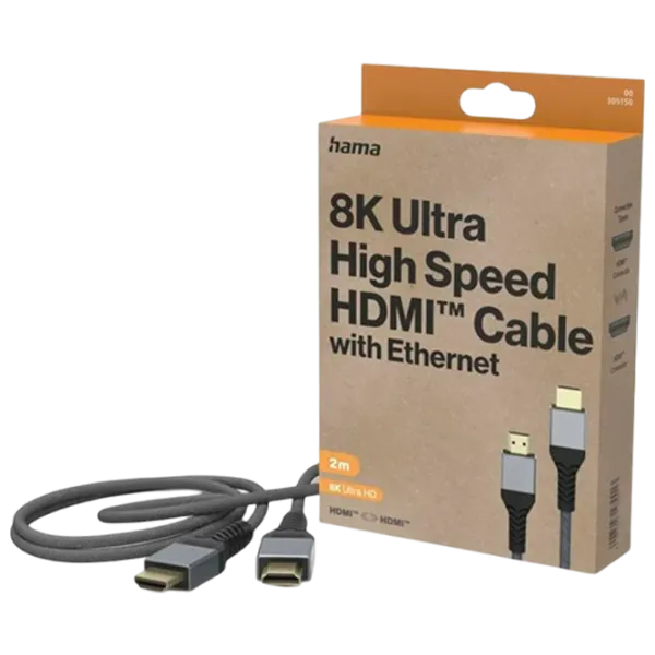 Cablu video Hama HDMI + HDMI 2 m/ Black photo 2