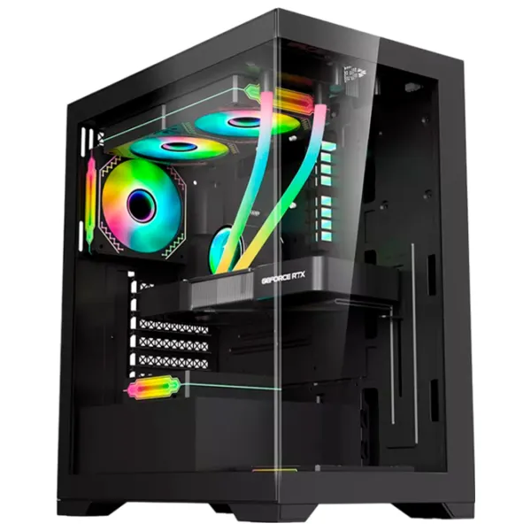 Carcasă 1STPLAYER Mi7 Mid Tower / Black photo 2