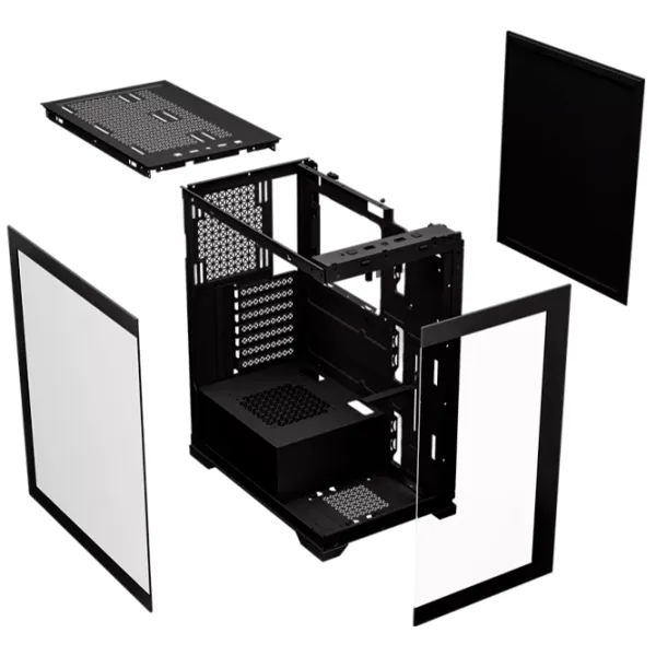 Carcasă 1STPLAYER Mi7 Mid Tower / Black photo 6