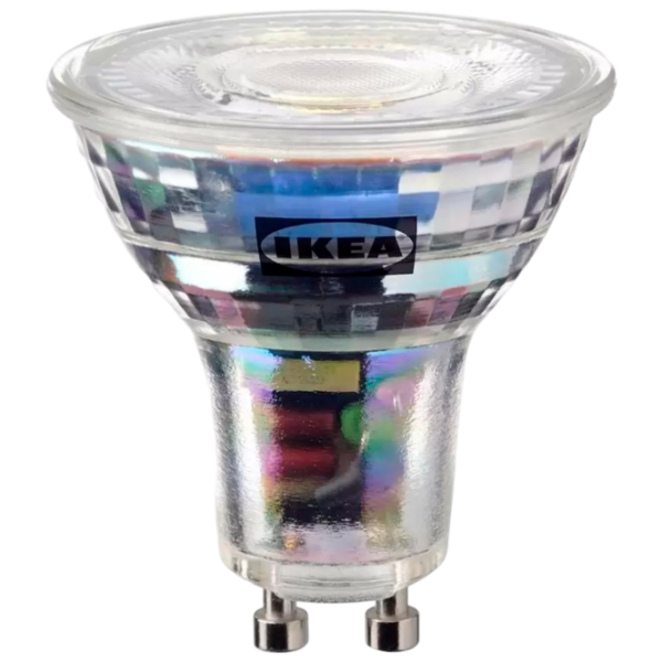 Лампочка светодиодная Ikea Solhetta 904.987.74 GU10/ 3 Вт/ 2700 K/ 345лм/ Yellow photo 1