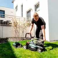 Газонокосилка аккумуляторный Metabo RM 36-18 LTX BL 36 Ручной photo 3