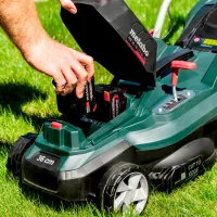 Газонокосилка аккумуляторный Metabo RM 36-18 LTX BL 36 Ручной photo 4