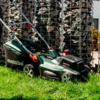 Газонокосилка аккумуляторный Metabo RM 36-18 LTX BL 36 Ручной photo 7
